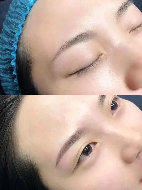 纹绣零基础教学培训原来有层次感的眉毛都是这样做出来的